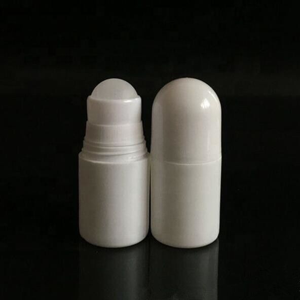 Empty Plastic 50ML 100ML Refillable Roll on Bottles DIY Deodorant Containers with Plastic Roller Ball