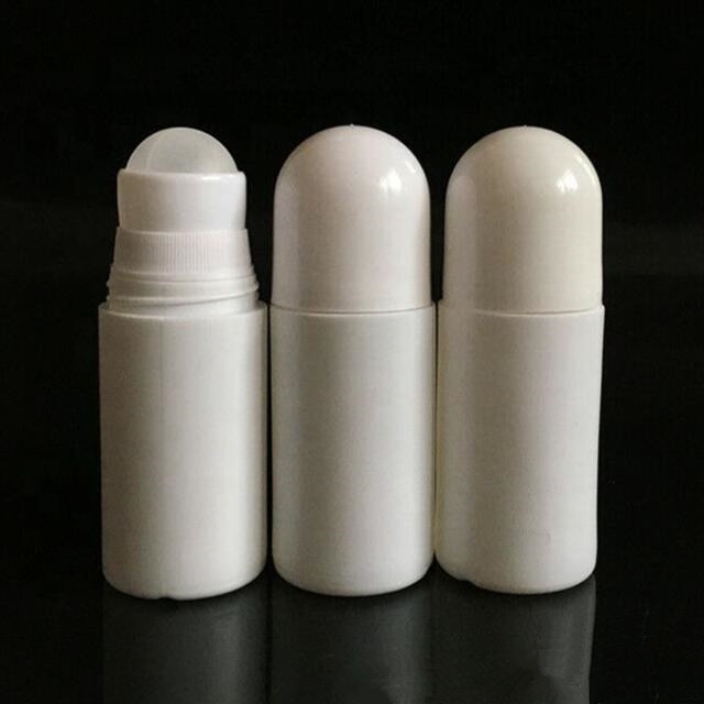 Empty Plastic 50ML 100ML Refillable Roll on Bottles DIY Deodorant Containers with Plastic Roller Ball