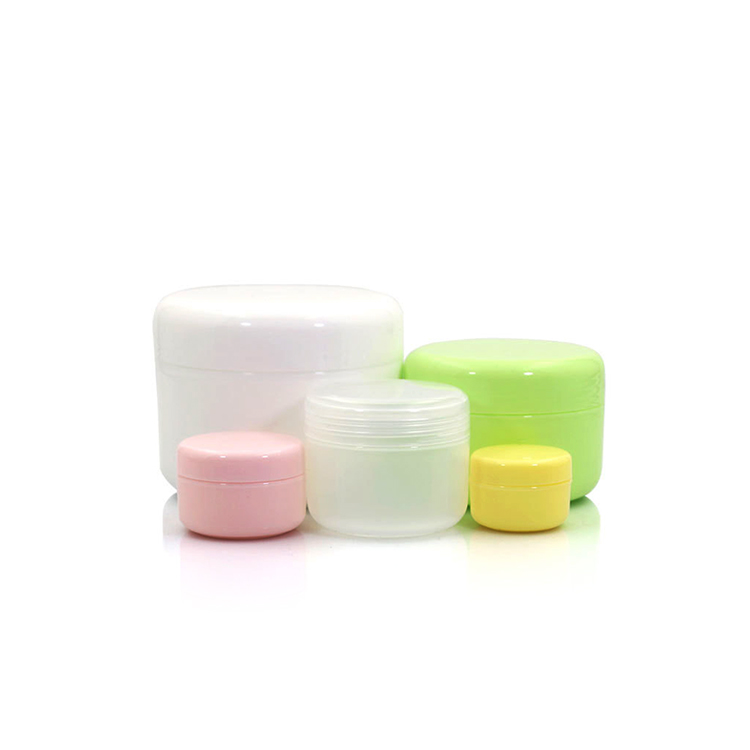 Empty Plastic 50Ml 100Ml Colored Luxury Plastic Face Cream Jar Pp Cosmetic