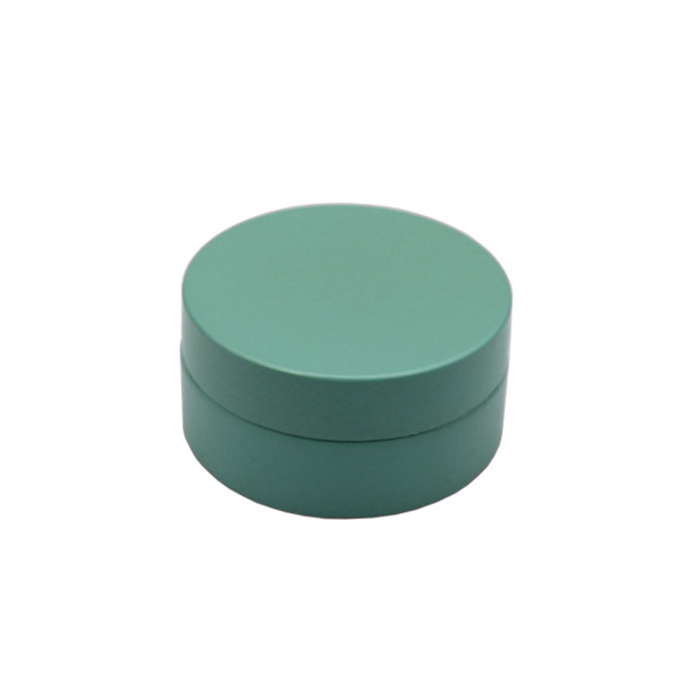 Empty Plastic Matte green 50Ml 100Ml Eye Face Cream cosmetic Jar Cosmetic PET Facial Cream Container with lids