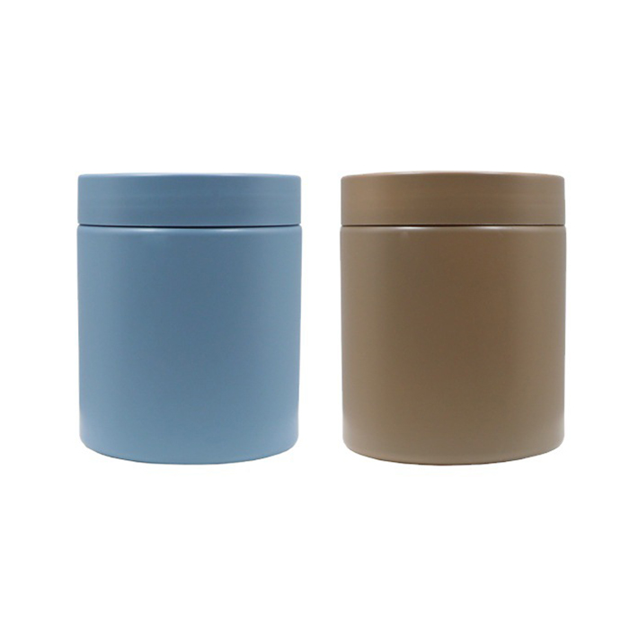 Empty Plastic Matte green 50Ml 100Ml Eye Face Cream cosmetic Jar Cosmetic PET Facial Cream Container with lids