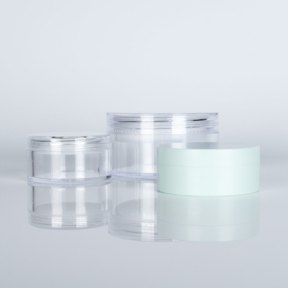 Empty Plastic Mini Makeup Loose Powder Box Cosmetic Eyeshow Powder Bottles Container Concealer Powder Sifter Jar With Screw Lids