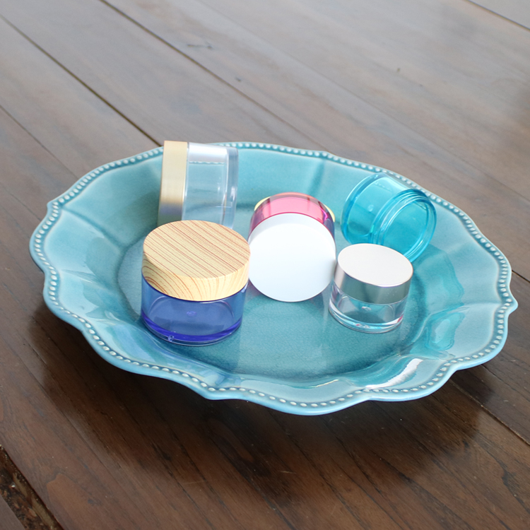 Empty Plastic PET Cream Jars for Cosmetics,plastic jar with lid