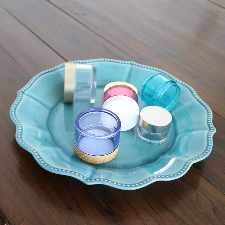 Empty Plastic PET Cream Jars for Cosmetics,plastic jar with lid