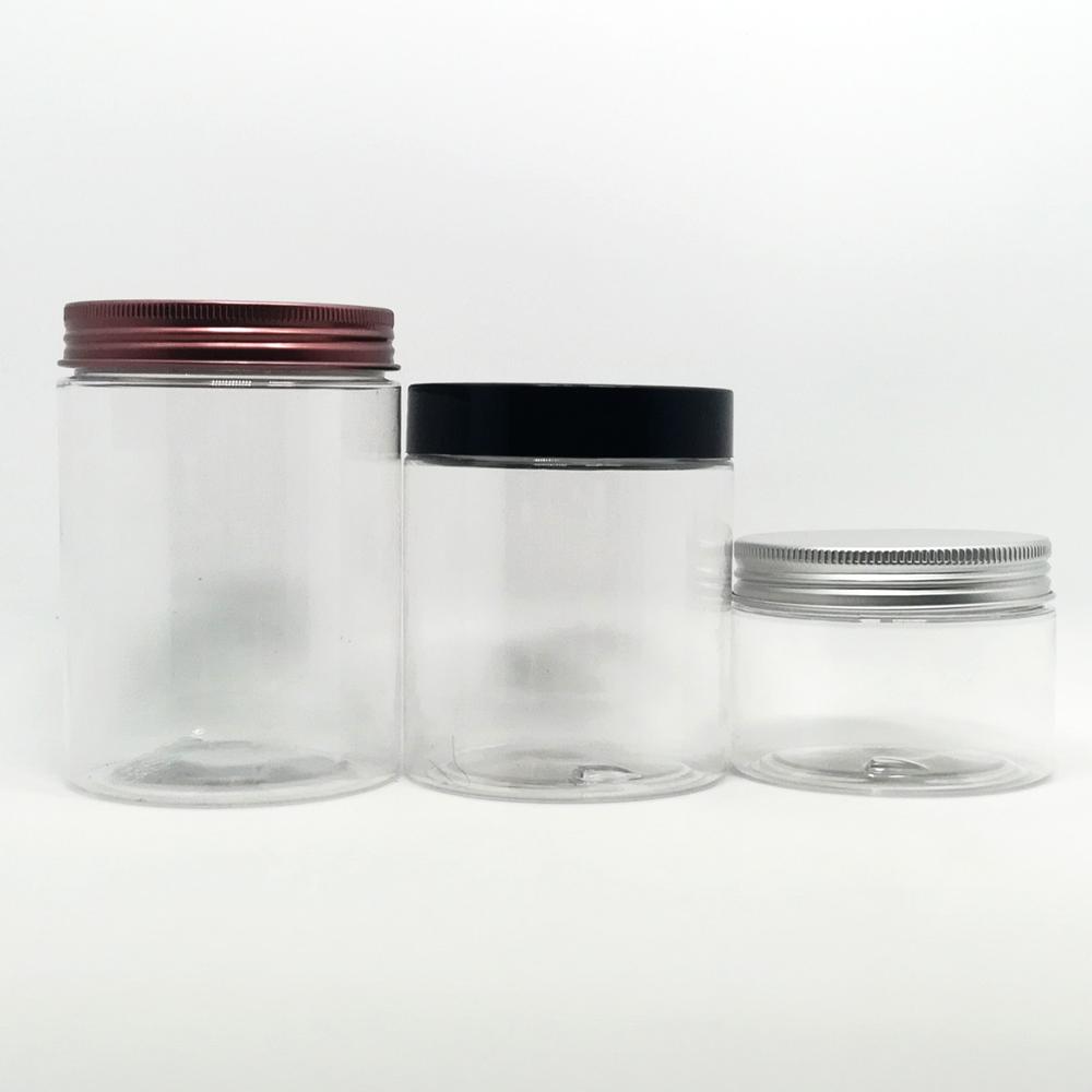 Empty Recyclable Custom Color Pet 8oz 250g Plastic Jar With Sealing Lid for Personal Care