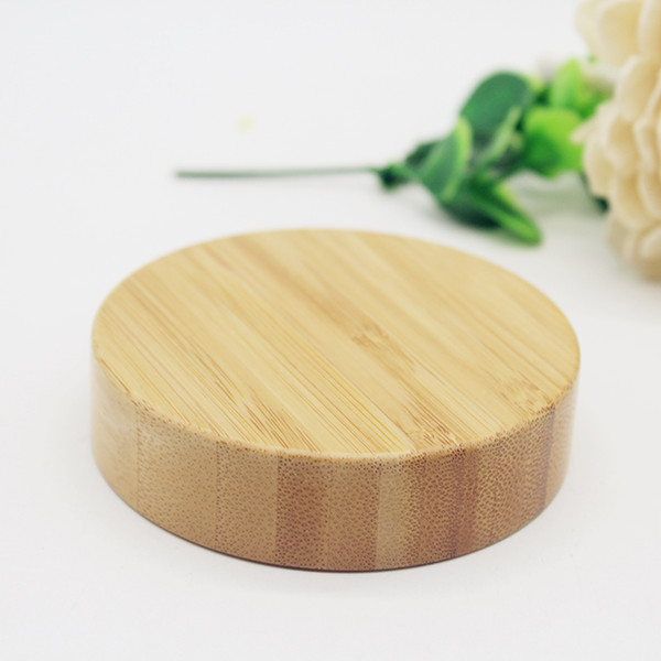Empty Refillable 4OZ 120ml Clear Makeup Cream Packaging Containers Glass Cosmetic Jar with Wood Bamboo Lid