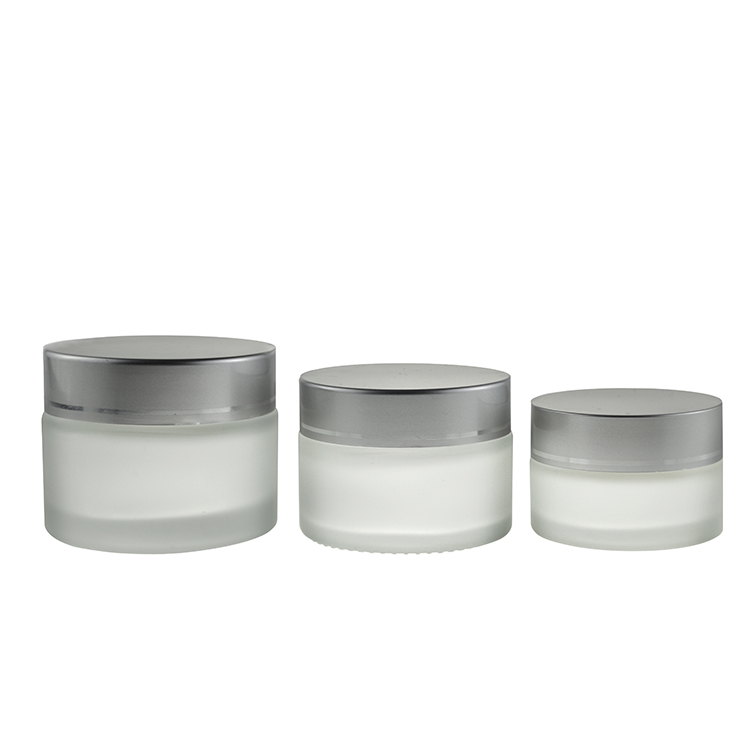 Empty Refillable 50 Grams/50ML Face Cream Containers for Makeup Lip Balms Eyeshadow Frosted Cosmetic Luxury Cream GlassJar