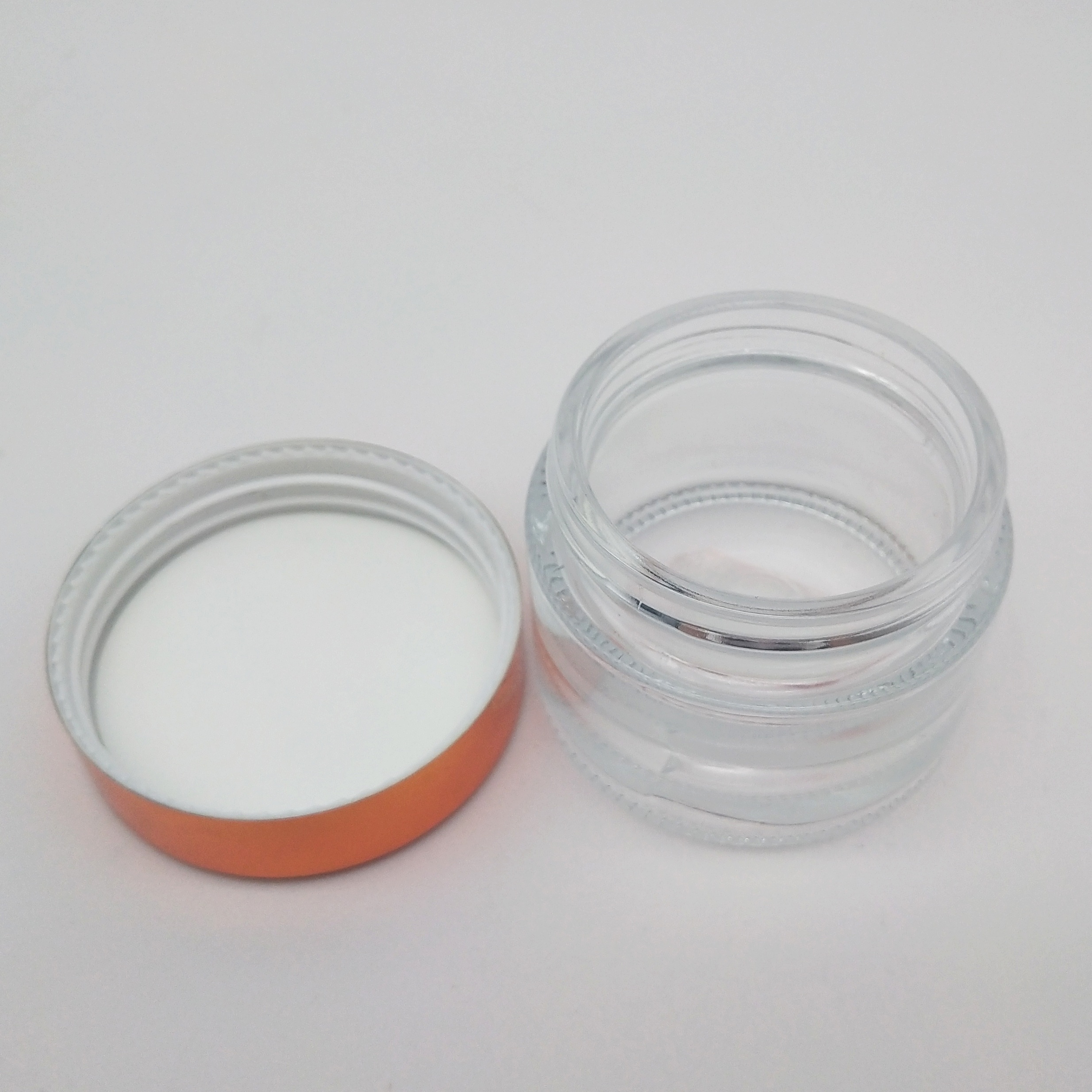 Empty Refillable 50g/50ml Frosted Glass Makeup Lotion Lip Balms Eyeshadow Facial Cream Jar