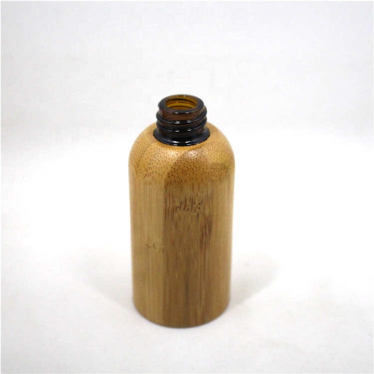Empty Refillable Bamboo Glass Eye Dropper Bottle Essential Oil Bottles With Makeup Cosmetic Sample Container
