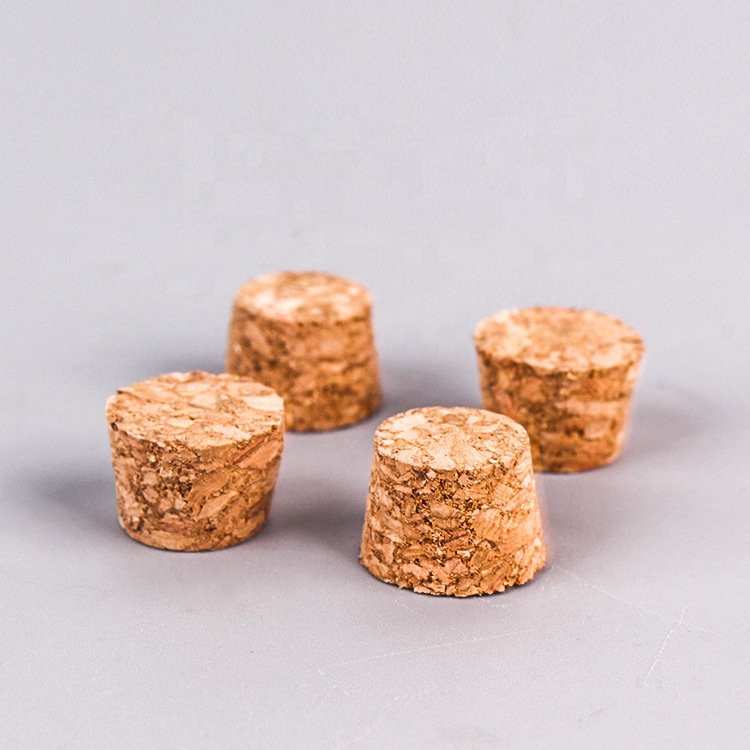 Empty Refillable Clear Borosilicate Glass Test Tubes Reagent Bottle with Cork Stoppers