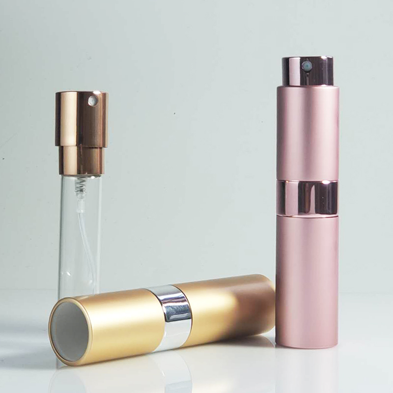 Empty Refillable Custom 8ml 10ml 15ml 20ml Refillable Twist Up Aluminum Perfume Atomizer