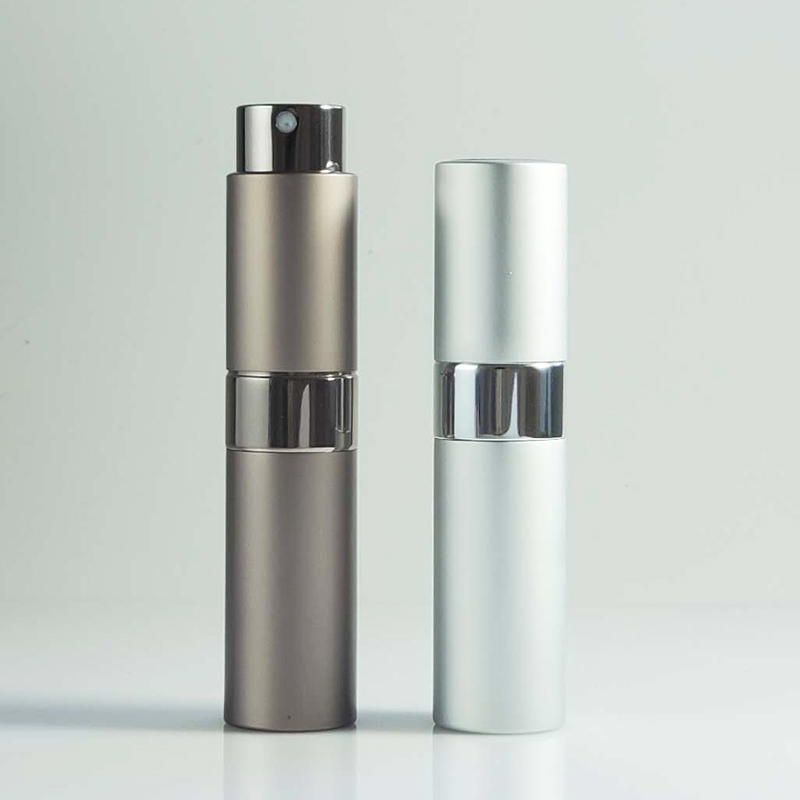 Empty Refillable Custom 8ml 10ml 15ml 20ml Refillable Twist Up Aluminum Perfume Atomizer