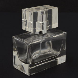 Empty Refillable cosmetic packaging Unique square 30ml perfume bottles with fine mist spray cap
