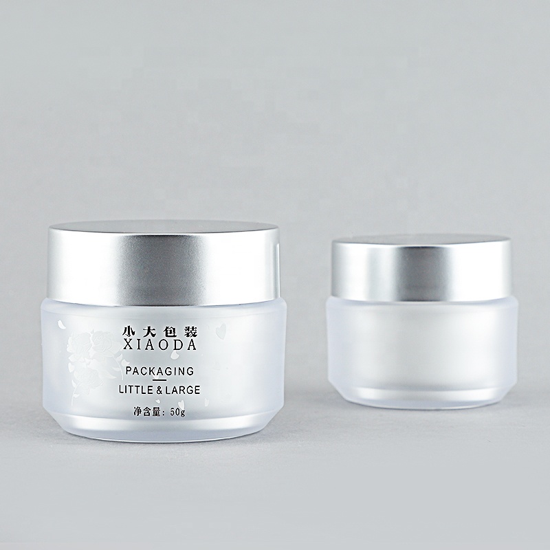 Empty Round 50g Facial Body Scrub Cream Jar Cosmetic