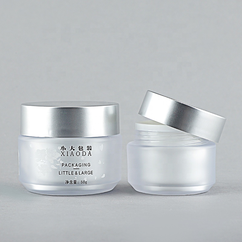 Empty Round 50g Facial Body Scrub Cream Jar Cosmetic