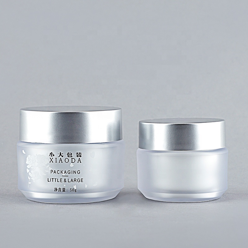 Empty Round 50g Facial Body Scrub Cream Jar Cosmetic