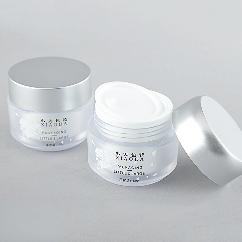 Empty Round 50g Facial Body Scrub Cream Jar Cosmetic