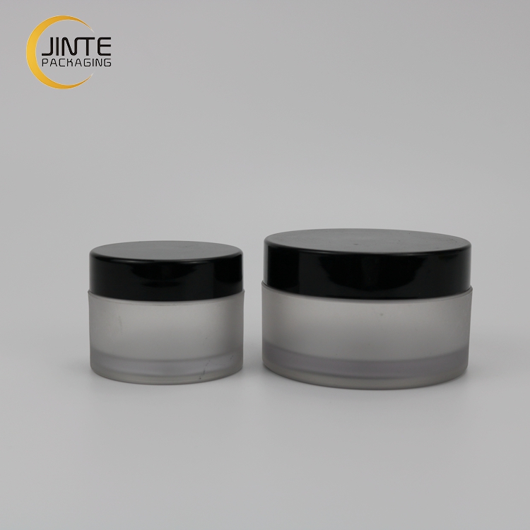 Empty Round Cosmetic Container 50ml 100ml Frost Plastic Jar for Body Butter Cream Container