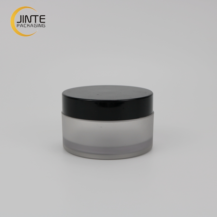 Empty Round Cosmetic Container 50ml 100ml Frost Plastic Jar for Body Butter Cream Container