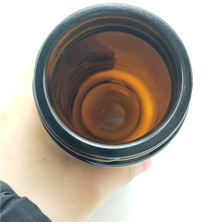 Empty Round Cosmetic Custom Straight Side Clear Food Container Glass Jar with Plastic Lid