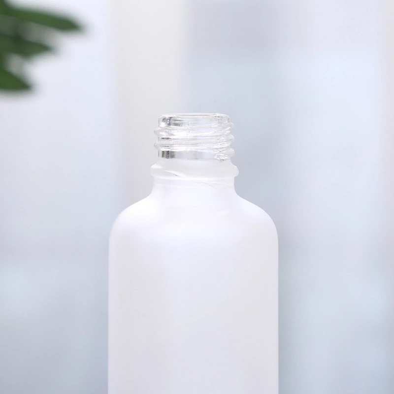 Empty Round Frosted Glass Essential Oil Dropper Bottle Face Serum Clear Perfume Glass Dropper Bottle 5/10/15/20/30/50/100ml