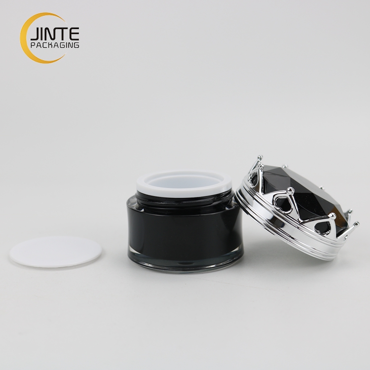 Empty Sample Jar Crown Shape 5g 10g Cosmetic Packaging Acrylic Lip Balm Jar