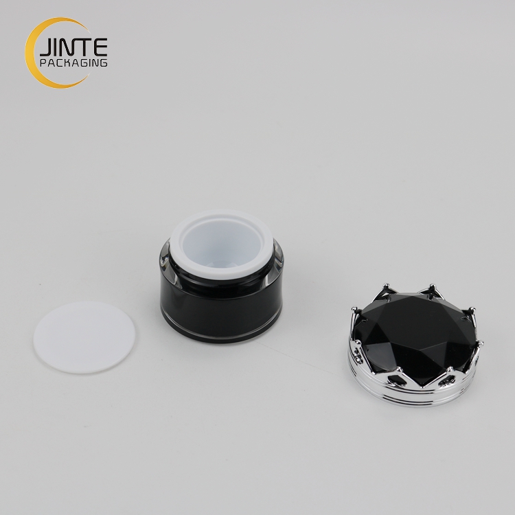 Empty Sample Jar Crown Shape 5g 10g Cosmetic Packaging Acrylic Lip Balm Jar