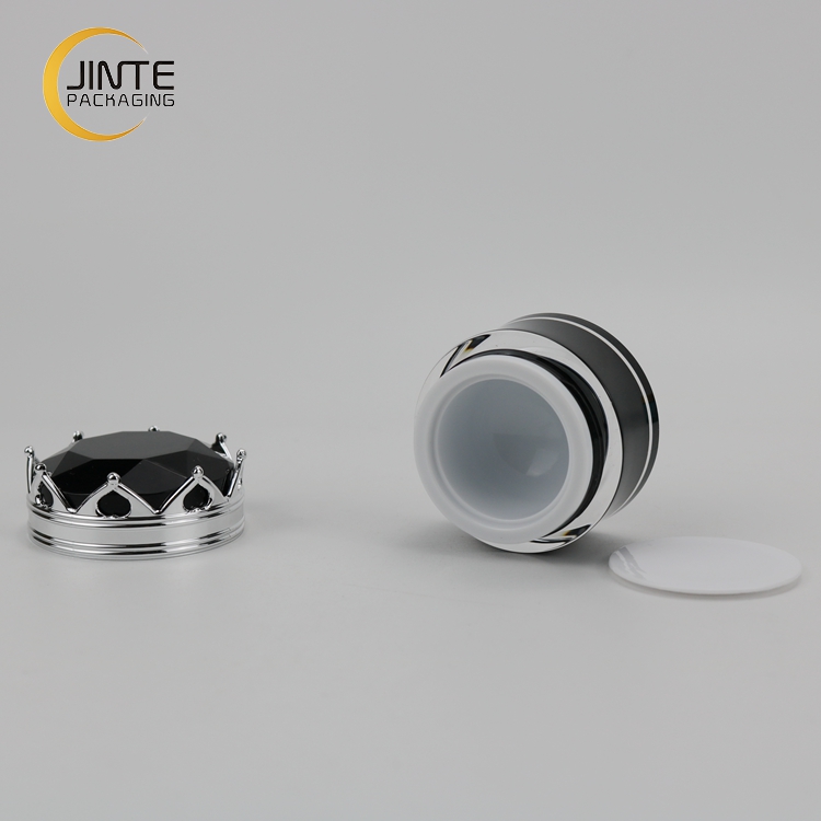 Empty Sample Jar Crown Shape 5g 10g Cosmetic Packaging Acrylic Lip Balm Jar
