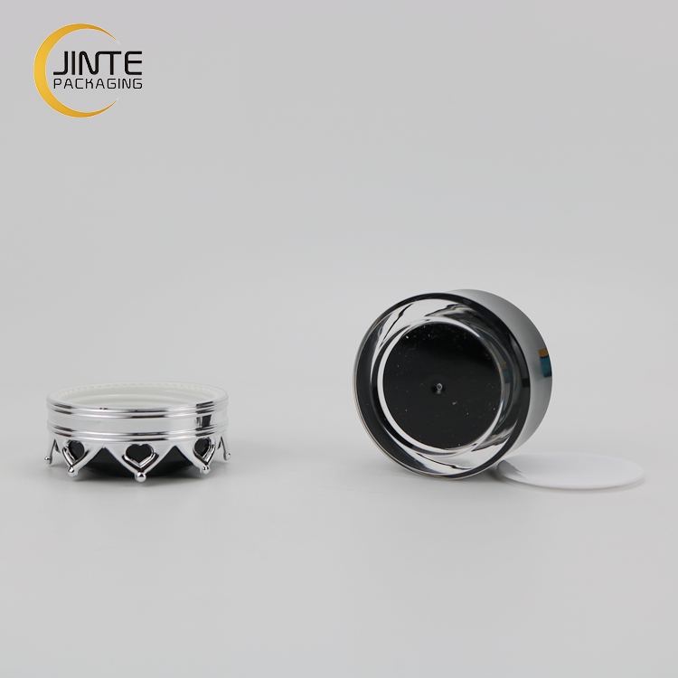 Empty Sample Jar Crown Shape 5g 10g Cosmetic Packaging Acrylic Lip Balm Jar