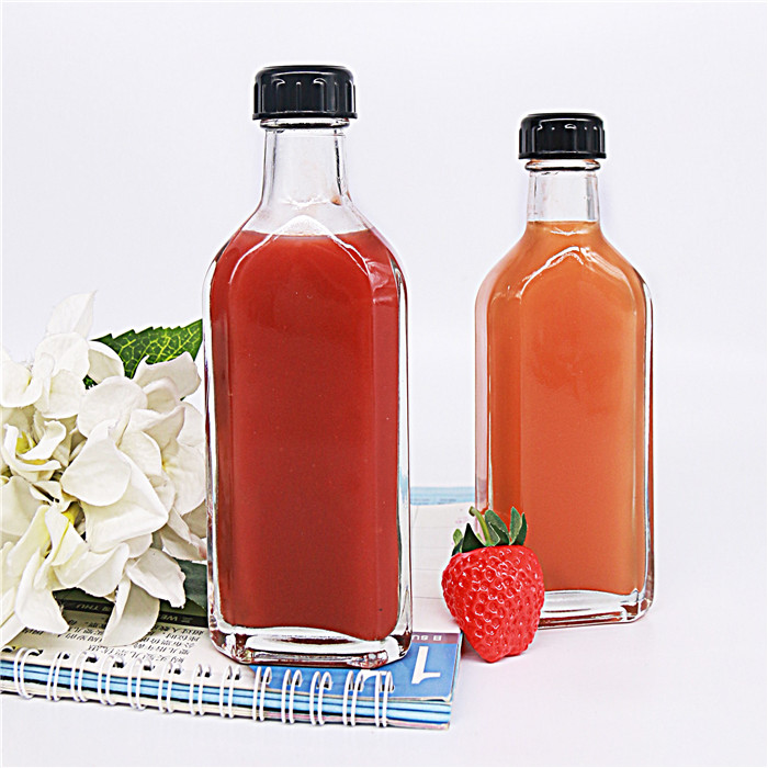 Empty Sauce Bottle Glass Flask 5 OZ For Hot Sauce Ketchup