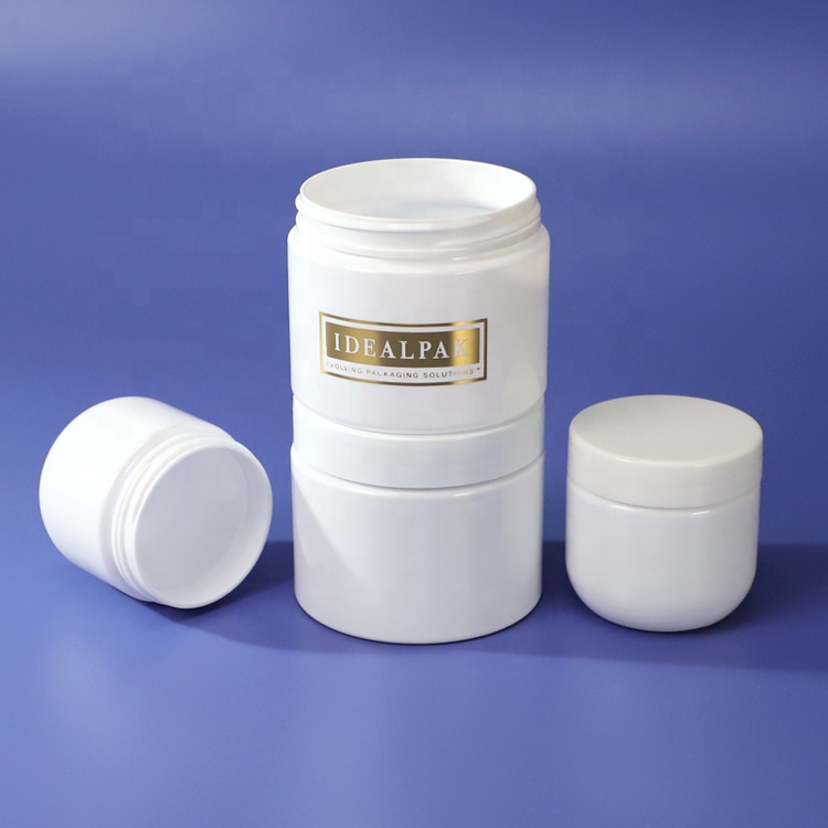 Empty Skin Care Containers PET, PE and PP Plastic Cosmetic Jars 30ml to 1100ml