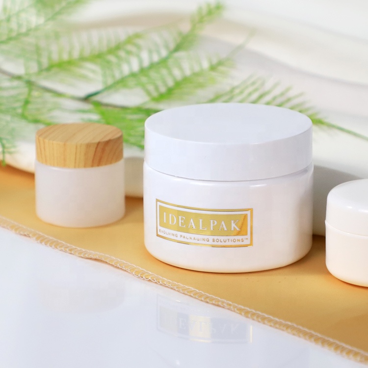 Empty Skin Care Containers PET, PE, and PP Plastic Cosmetic Jars