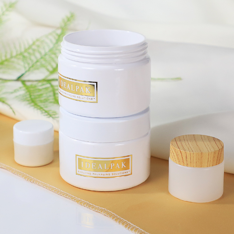 Empty Skin Care Containers PET, PE, and PP Plastic Cosmetic Jars