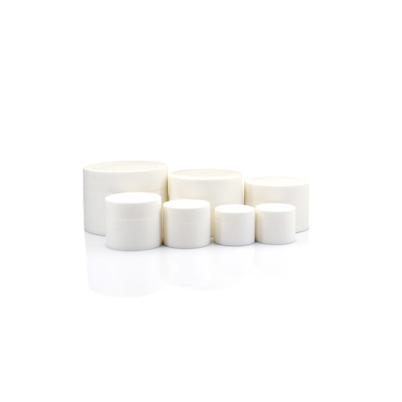 Empty Skin Cream Cosmetic Containers Double Wall 10g 15g 30g 50g 100g 120g white plastic jar