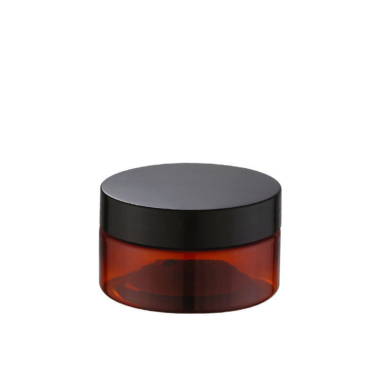 Empty Skincare Packaging Amber PET Plastic Cosmetic Cream Jar 30ML 50ML 80ML 100ML 120ML 150ML 200ML 250ML