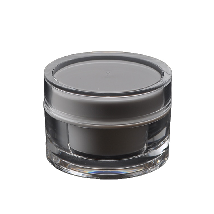 Empty Skincare Round 15g 30g 50g 80g 100g Double Wall Cosmetic Acrylic Cream Jar