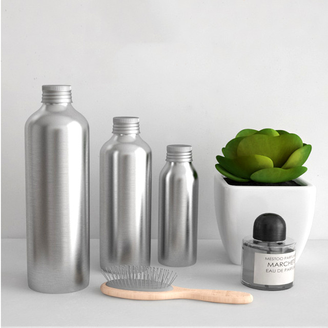 Empty Sliver Aluminum Bottle 40ml 50ml 100ml 120ml 150ml 250ml Trigger Spray Aluminum Spray Bottle