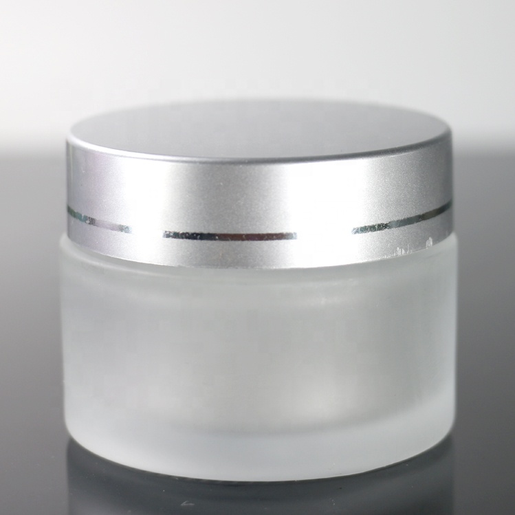 Empty Transparent Glass Eye Cream jar 50g Cans For Skin Cream
