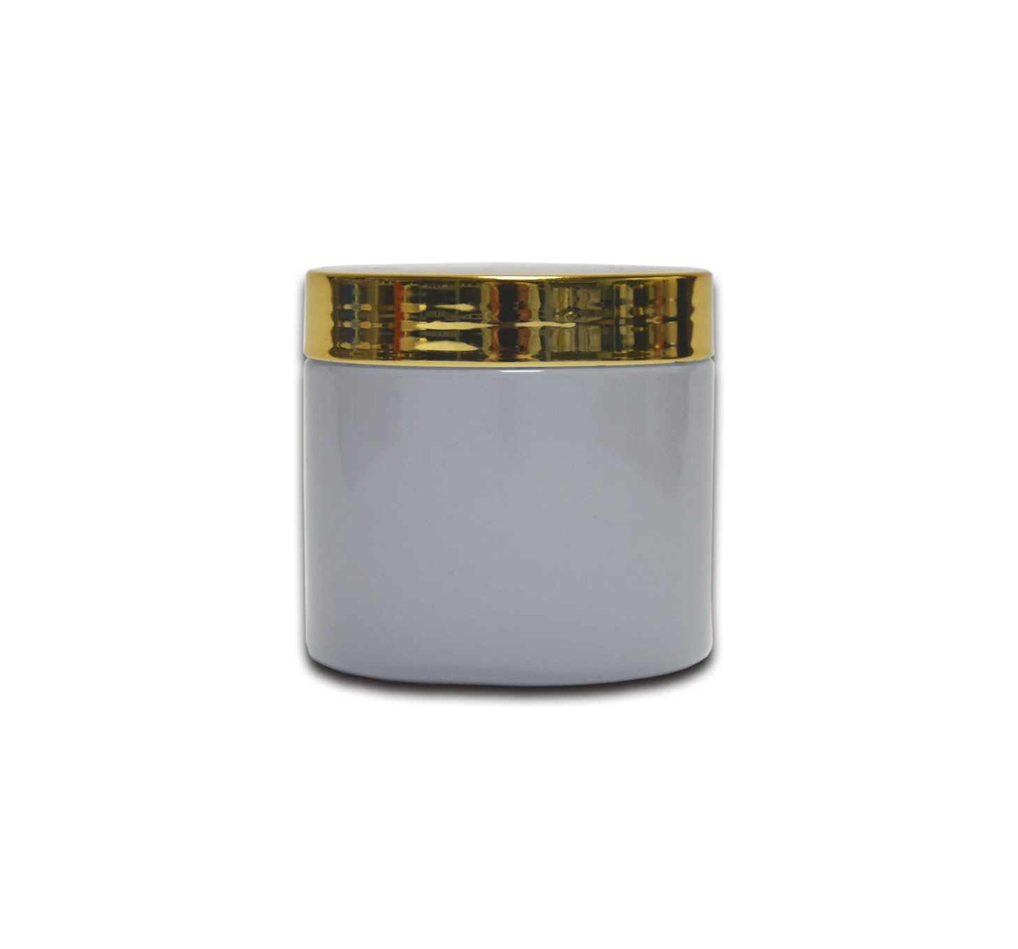 Empty White Skin Care Gel Cosmetic Cream Colored Plastic Jars 200ml Cosmetic Container with Golden Screw Cap