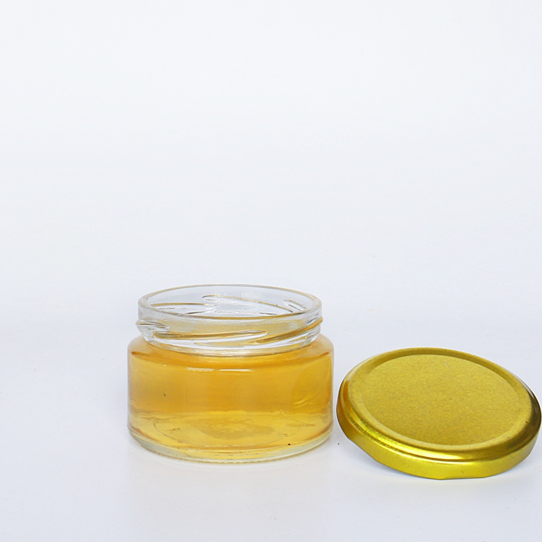 Empty Wide Open Mouth round shape 150ml honey Jars With Screw Lids for Storage