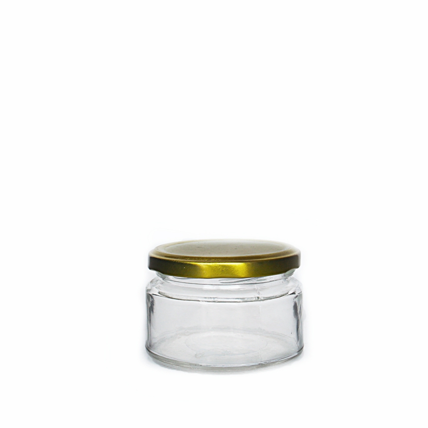 Empty Wide Open Mouth round shape 150ml honey Jars With Screw Lids for Storage