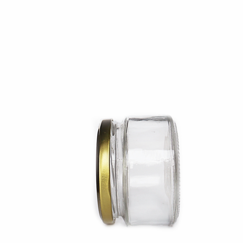Empty Wide Open Mouth round shape 150ml honey Jars With Screw Lids for Storage