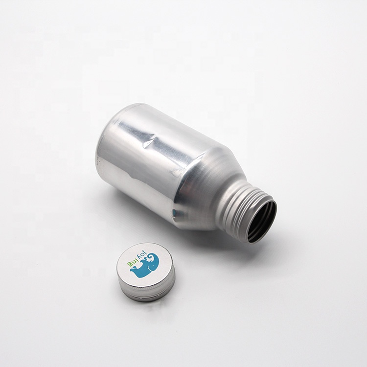 Empty aluminum bottles screw cap 250ml 300ml drink beverages aluminum bottles