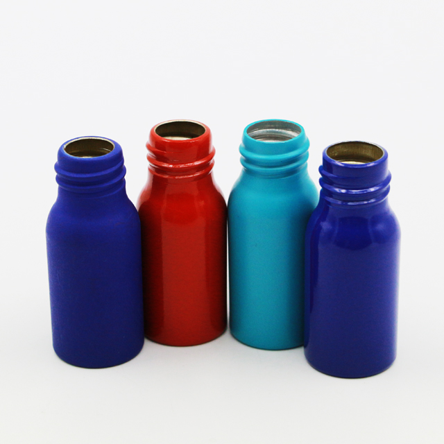 Empty aluminum cosmetic bottle essential oil bottle dropper bottle 30ml with aluminum dropper