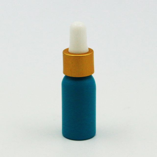 Empty aluminum cosmetic bottle essential oil bottle dropper bottle 30ml with aluminum dropper