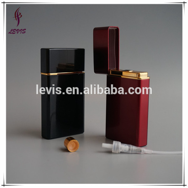 Empty aluminum credit card perfume bottle spray 12ml men pocket