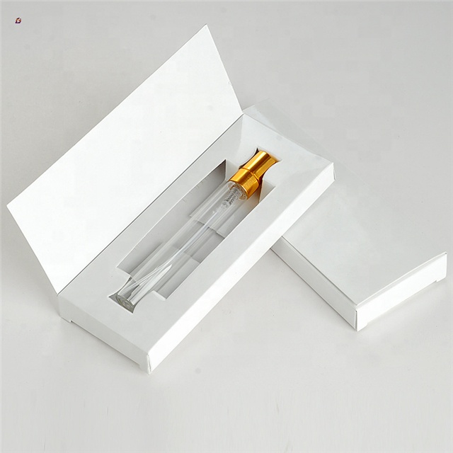 Empty aluminum glass perfume bottle 5ml 10ml glass spray with box