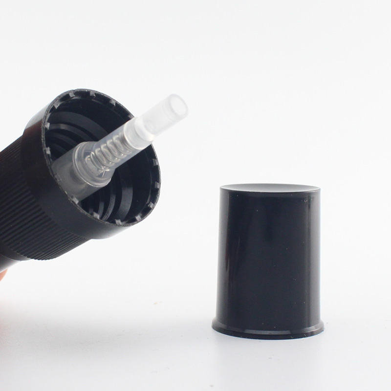 Empty amber glass spray bottle with fine mist sprayer for essential oils