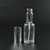 Empty atomizer refillable bottle 50ml clear green blue amber glass perfume bottle with fine mist aluminum spray cap