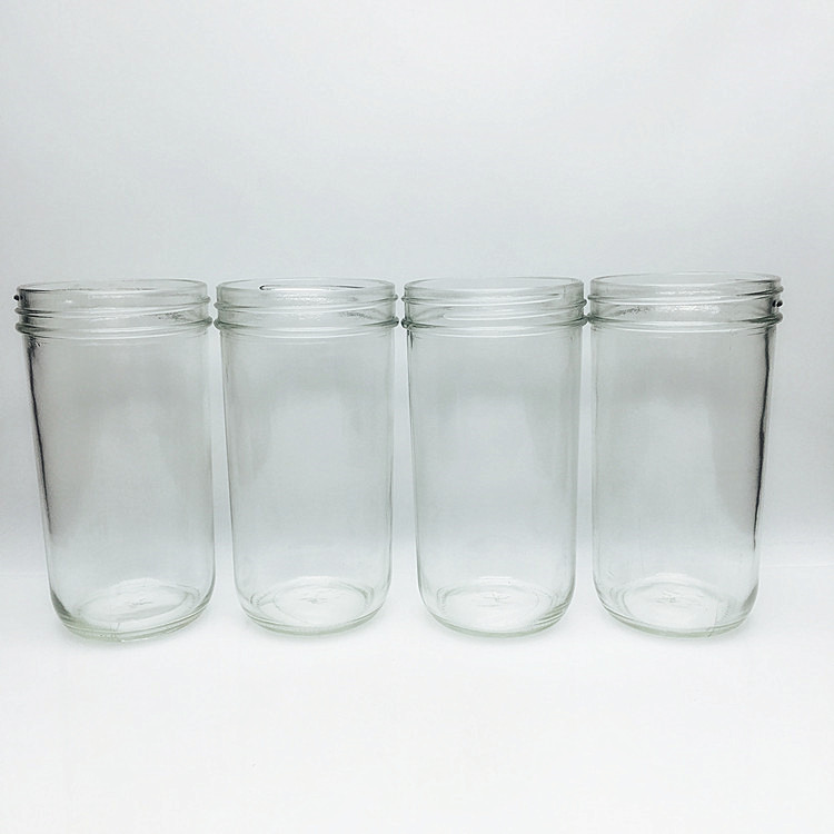 Empty big fermenting wide mouth 22oz 650ml mason jar with 87mm screw lid